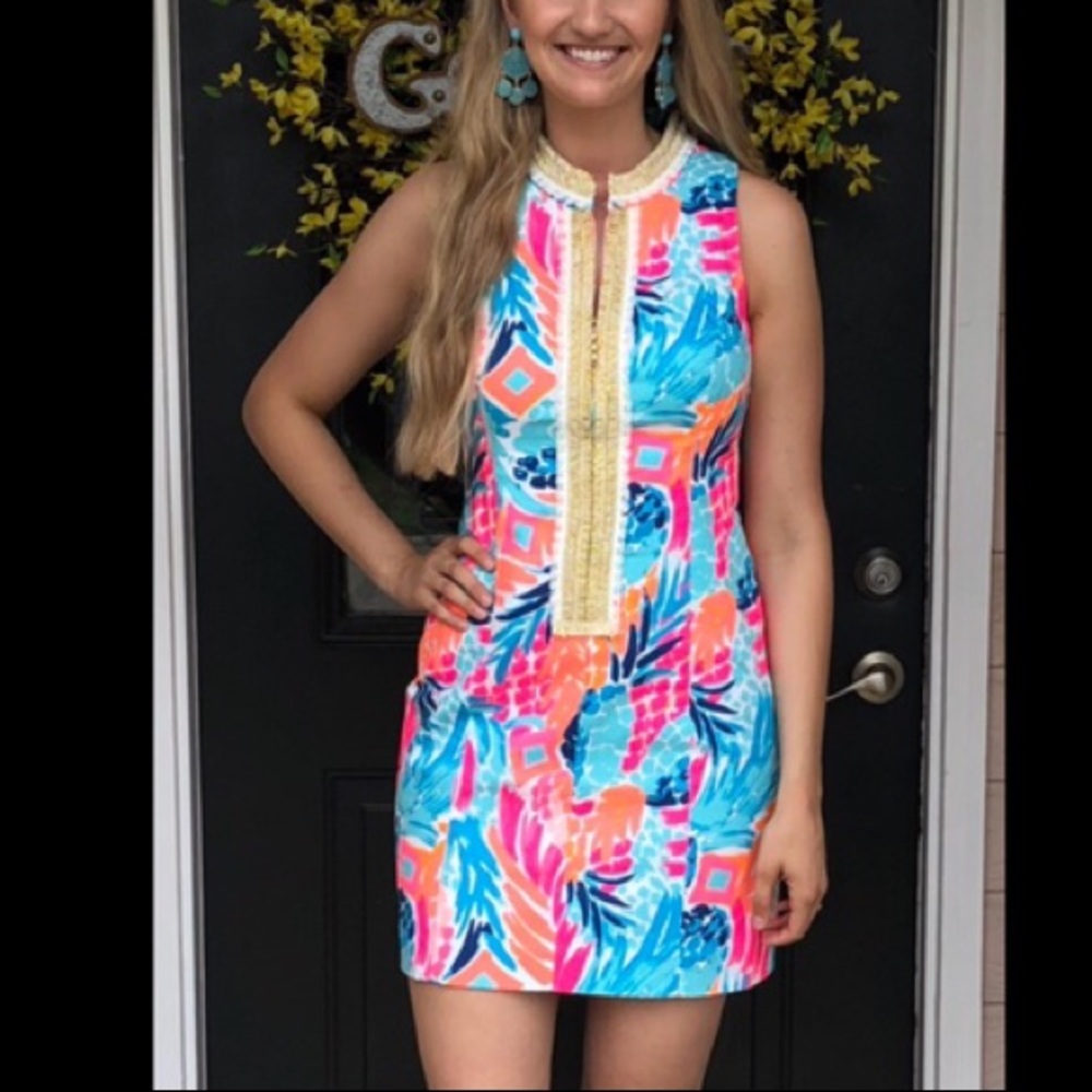 Lilly Pulitzer Goombay Smashed Alexa Shift Dress